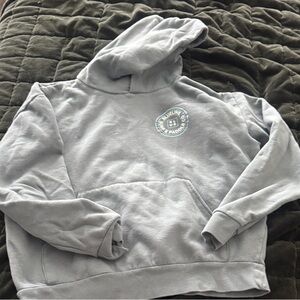 Blue-Green Hoodie with Blueline Surf & Paddle Co Logo | M